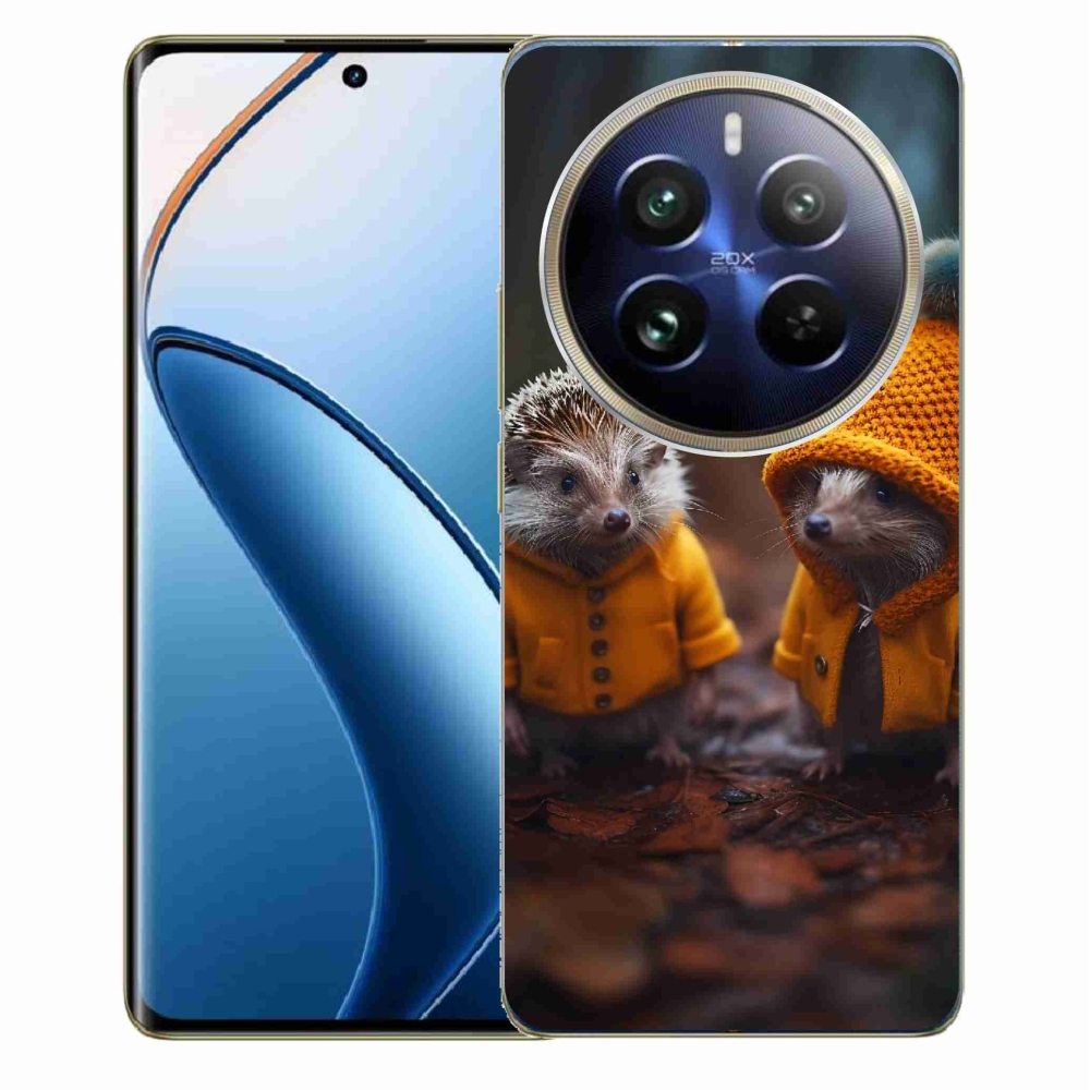 Zselés borítás mmCase a Realme 12 Pro 5G/12 Pro+ 5G számára - sündisznók