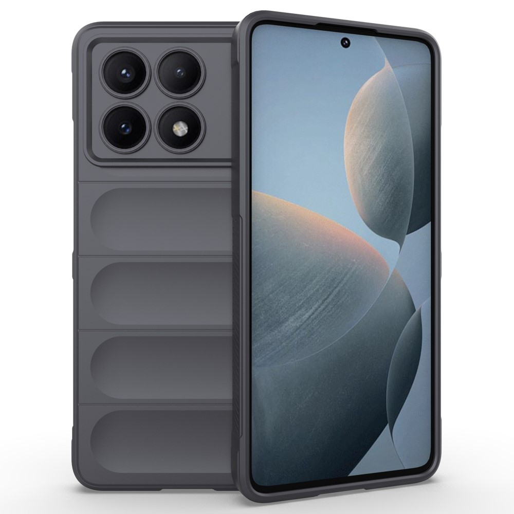 Rugg tartós zselés tok Xiaomi Poco X6 Pro 5G - sötétszürke