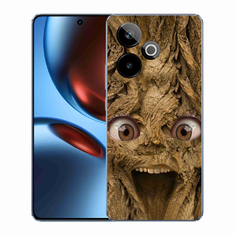 Rugalmas zselés tok mmCase képpel a Realme GT 7 5G/GT 7T 5G számára - boldog fa szemekkel
