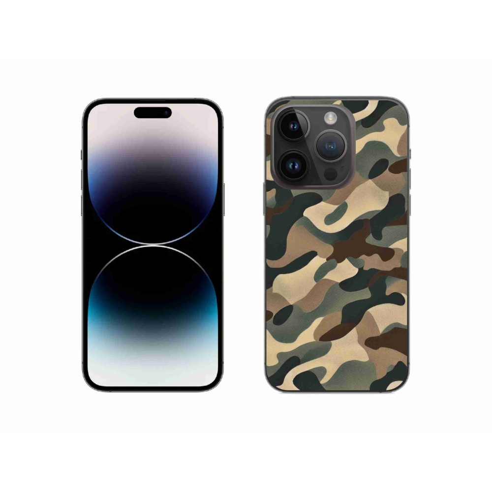 Zselés borítás mmCase iPhone 14 Pro készülékhez - terepszínű minta 11