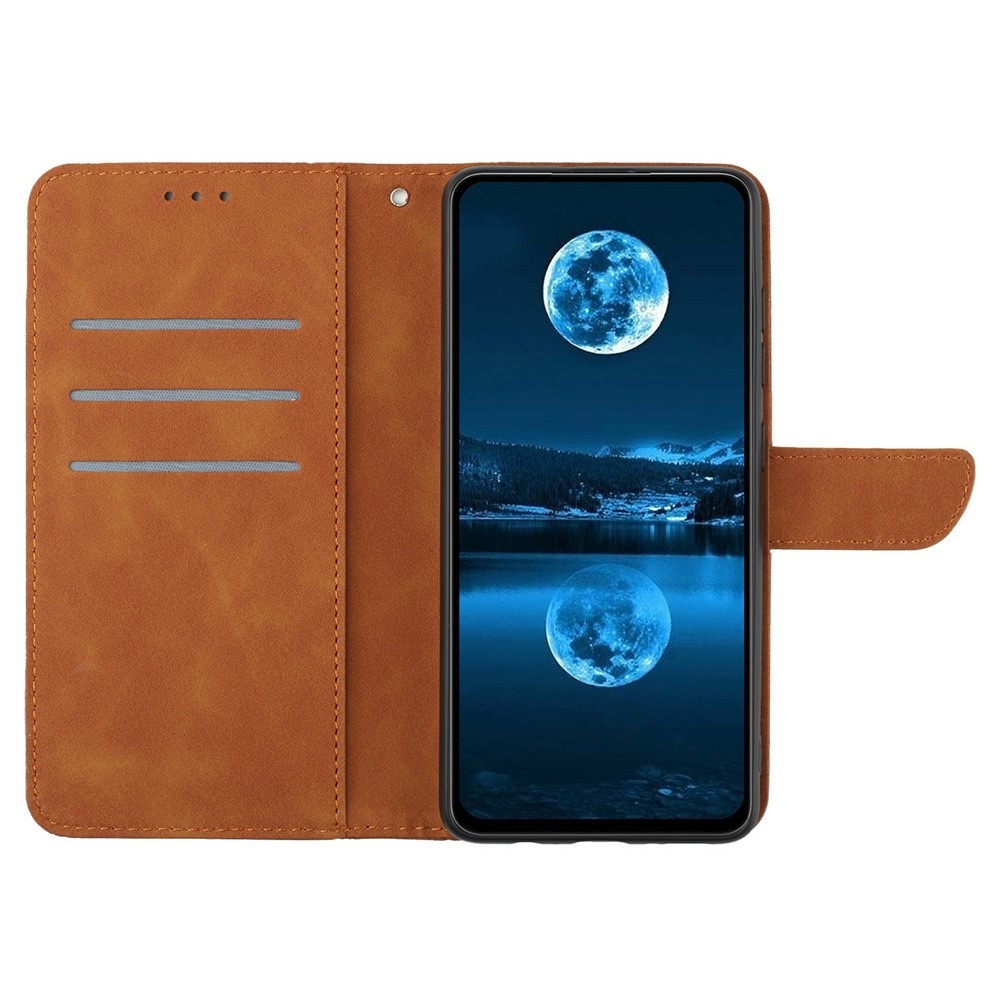 Linesy könyvtáska Xiaomi Redmi A5 (171.7x77.8x8.3mm) - barna