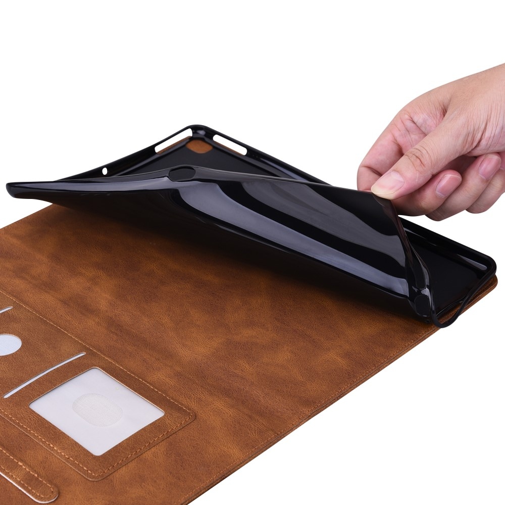 Impresszum záró tok a Lenovo Tab M10 5G-hez - barna