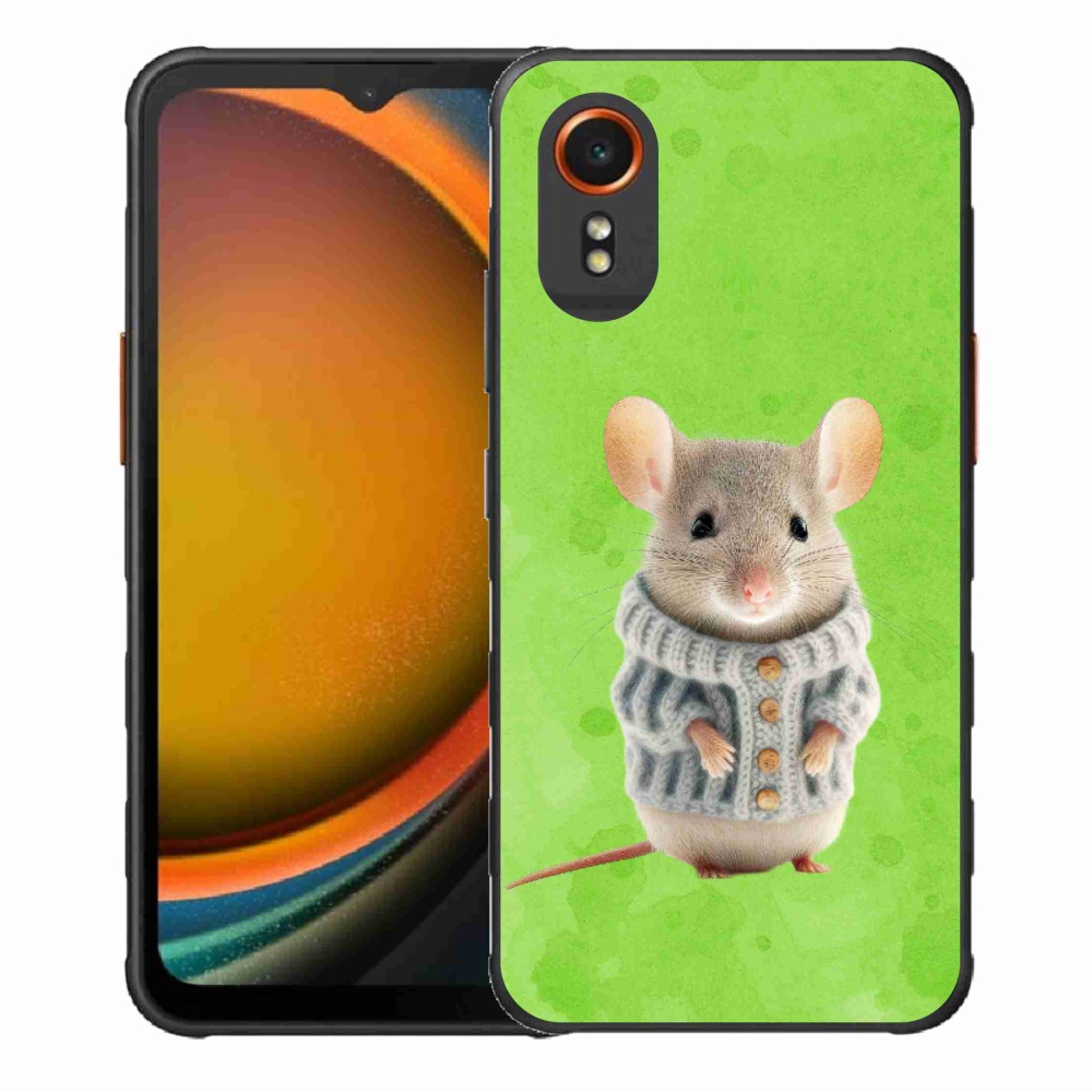 Gél borítás mmCase Samsung Galaxy Xcover 7 - egér pulóverben
