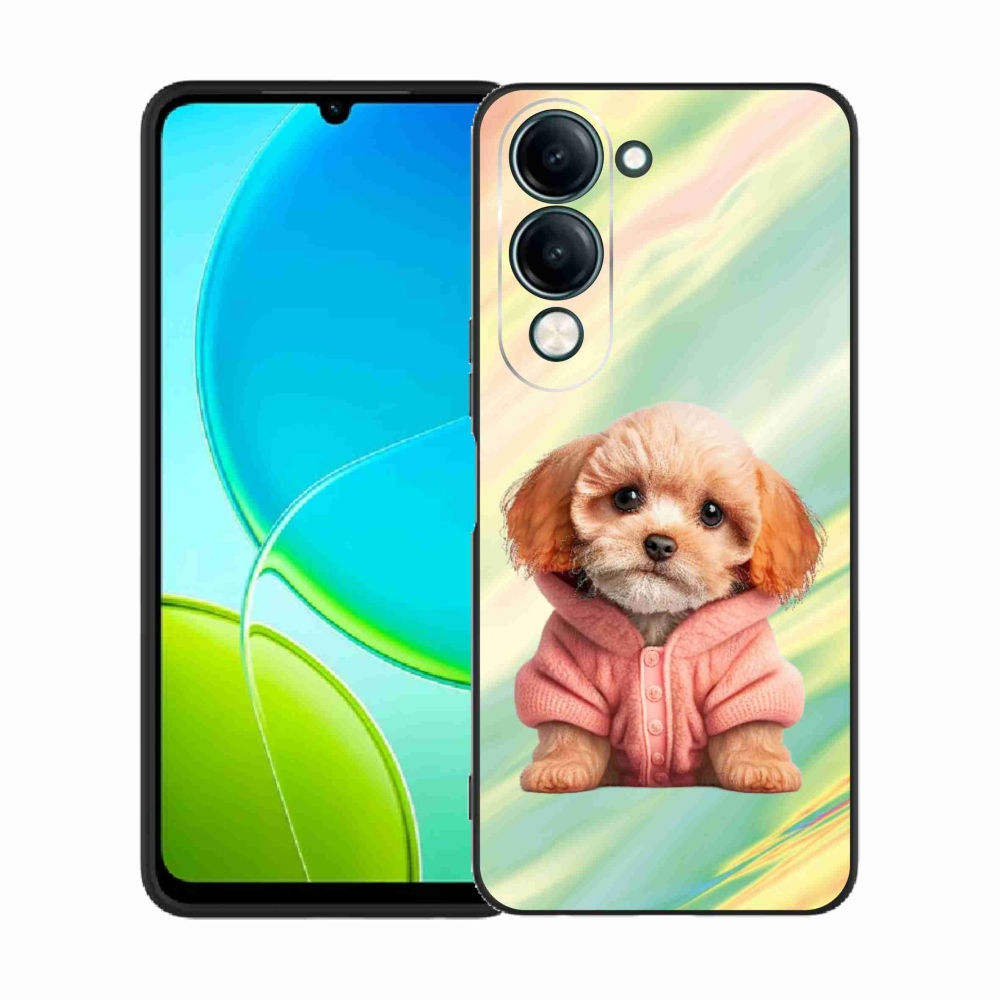 Gél borítás mmCase a Vivo Y29s 5G-hez - kiskutya pulóverben