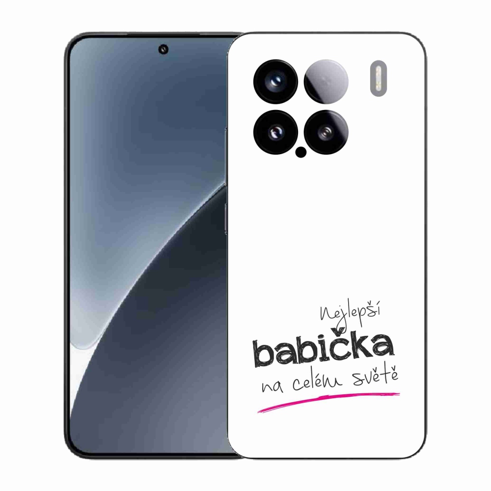 Gélburkolat mmCase a Xiaomi 15 - a legjobb nagymama 4 fehér háttérrel