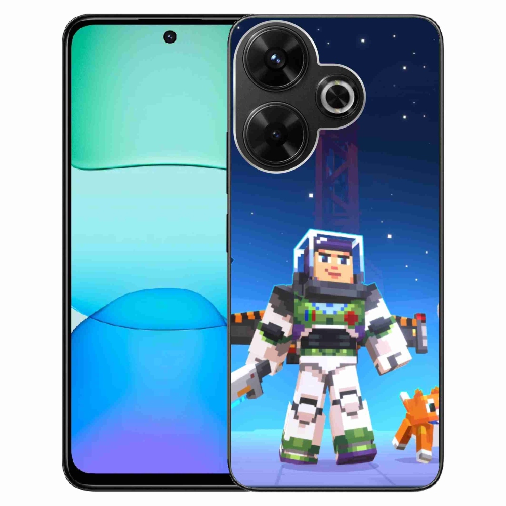 Gél borítás mmCase a Xiaomi Redmi 13 4G/Poco M6 4G - minecraft 2 számára