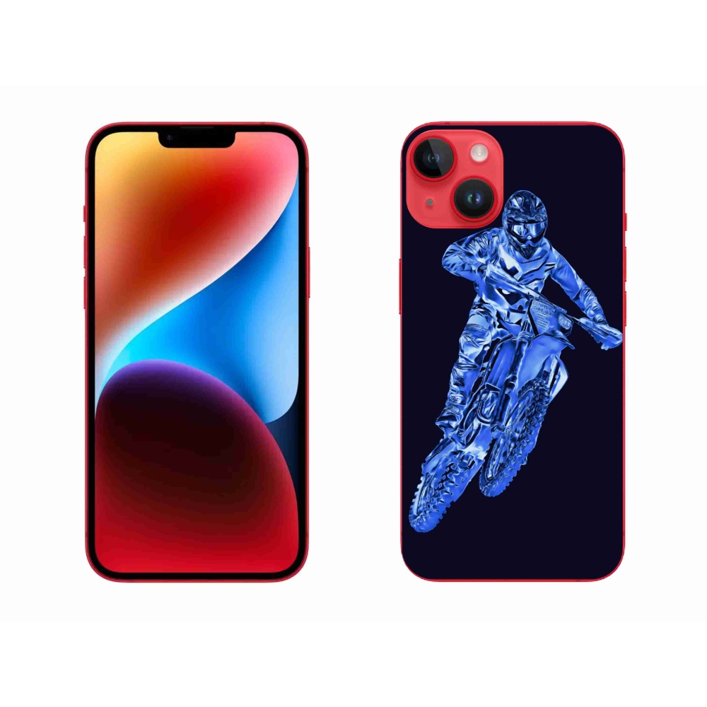 Zselés borítás mmCase iPhone 14 Plus készülékhez - motocross 1