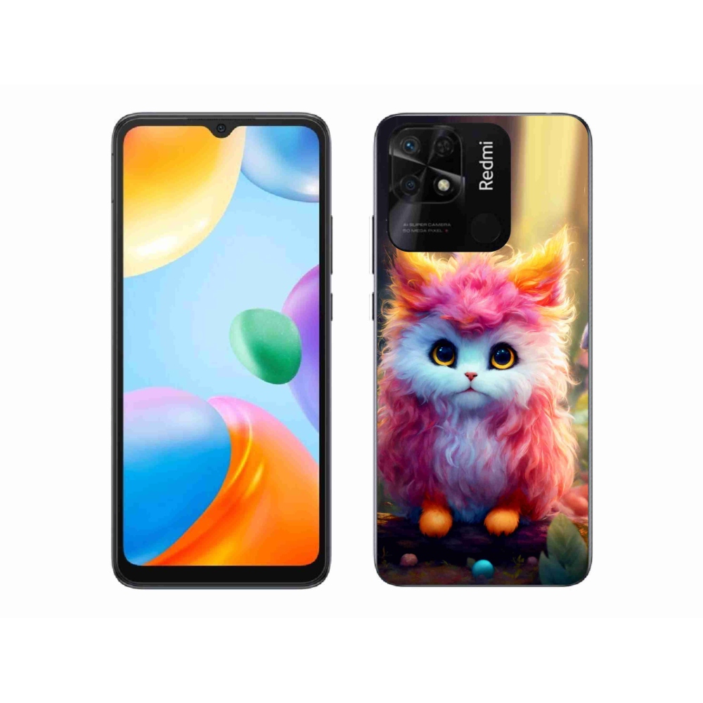 Gél borító mmCase a Xiaomi Redmi 10C-hez - aranyos cica 5