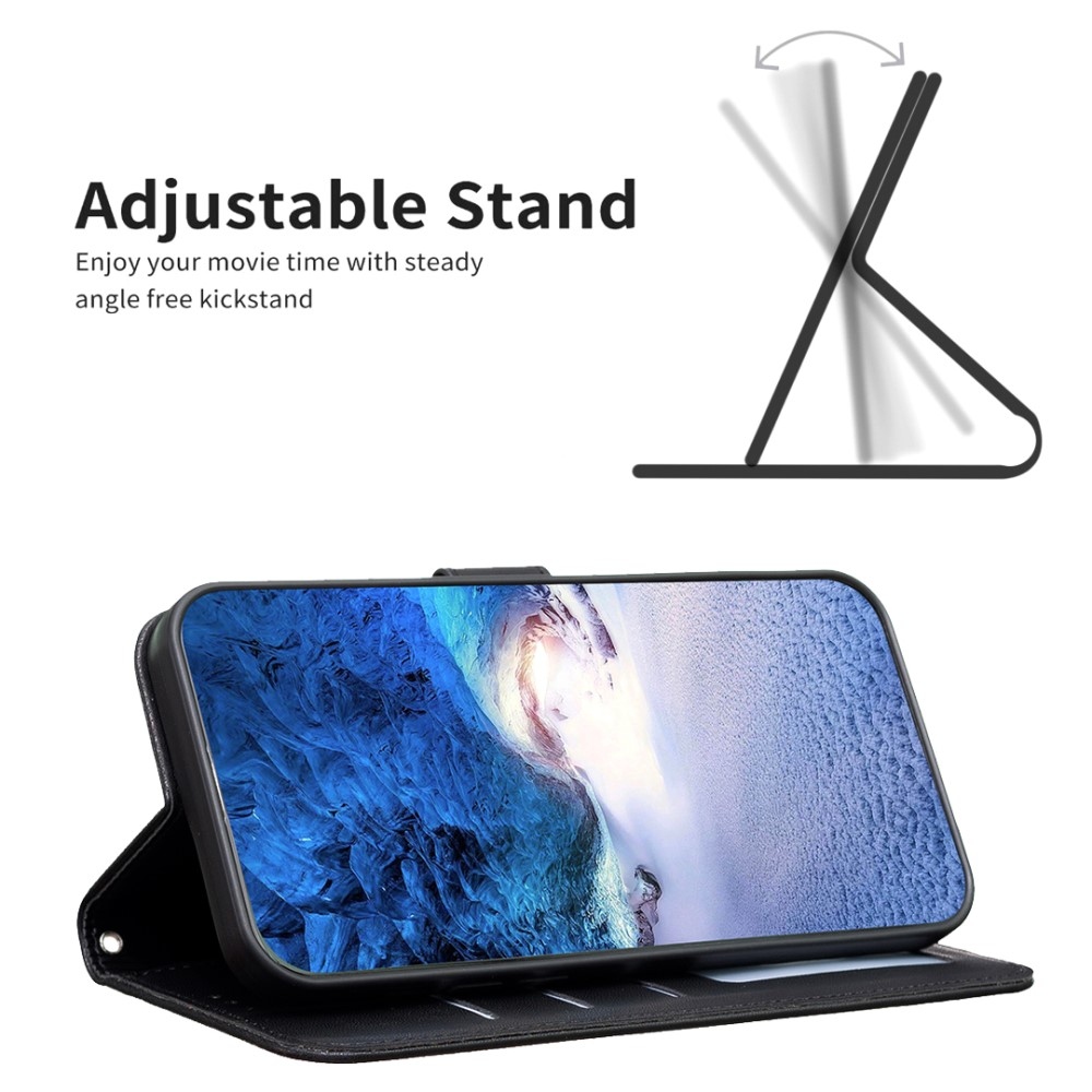 Clover könyv tok Xiaomi Redmi Note 14 Pro-hoz - fekete