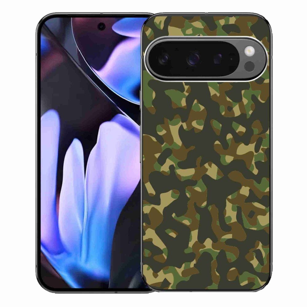Zselés borítás mmCase a Google Pixel 9 Pro XL-hez - terepszínű minta 1