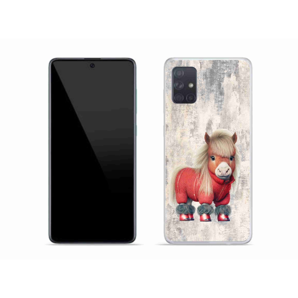 Gél borítás mmCase Samsung Galaxy A51 - póni pulóverben