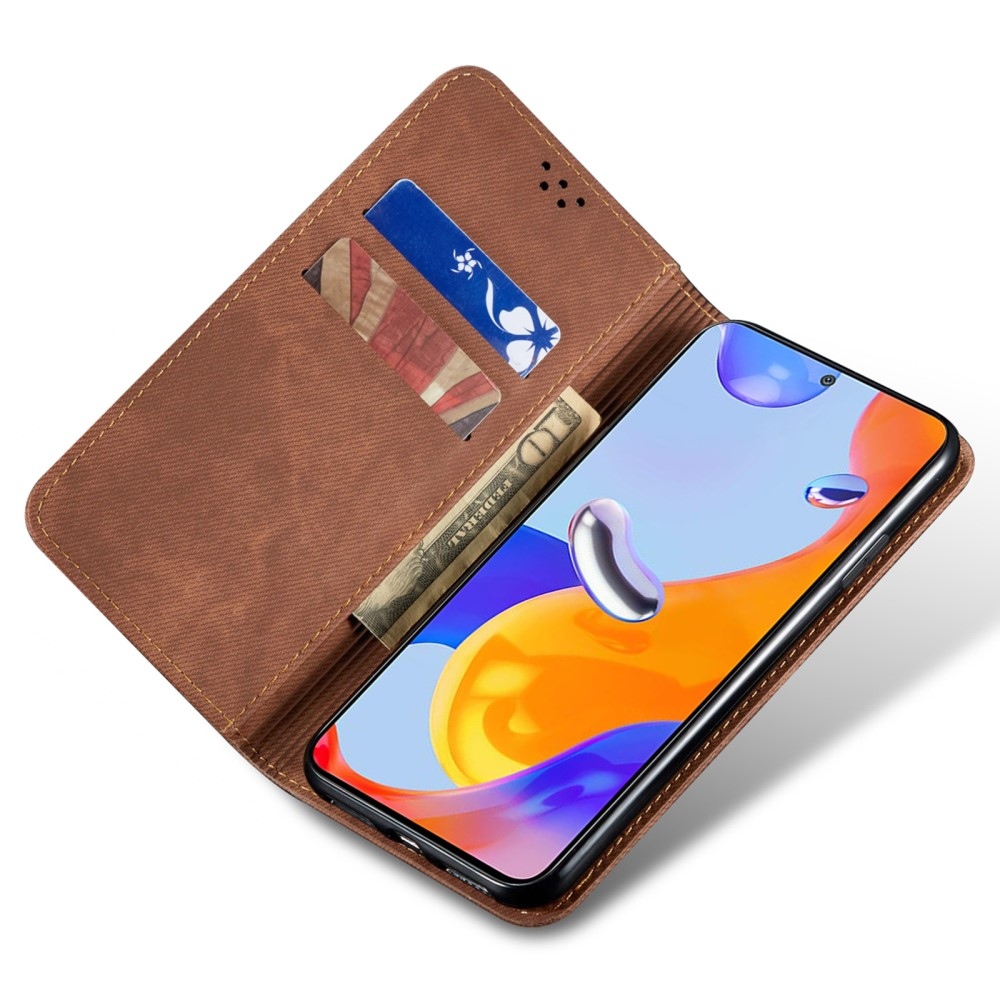 Jeanse könyvtáska Xiaomi 15 Ultra - barna