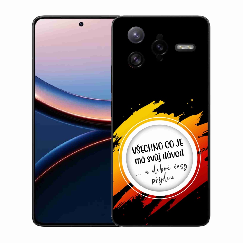 Gél borítás mmCase a Xiaomi Poco F7 Ultra számára - idézet 3 fekete háttér