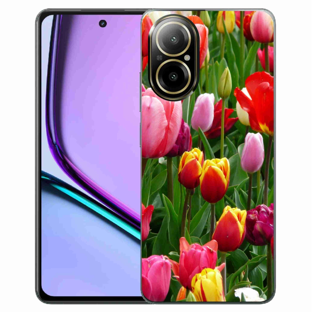 Zselés borító mmCase a Realme C67 készülékhez - tulipánok