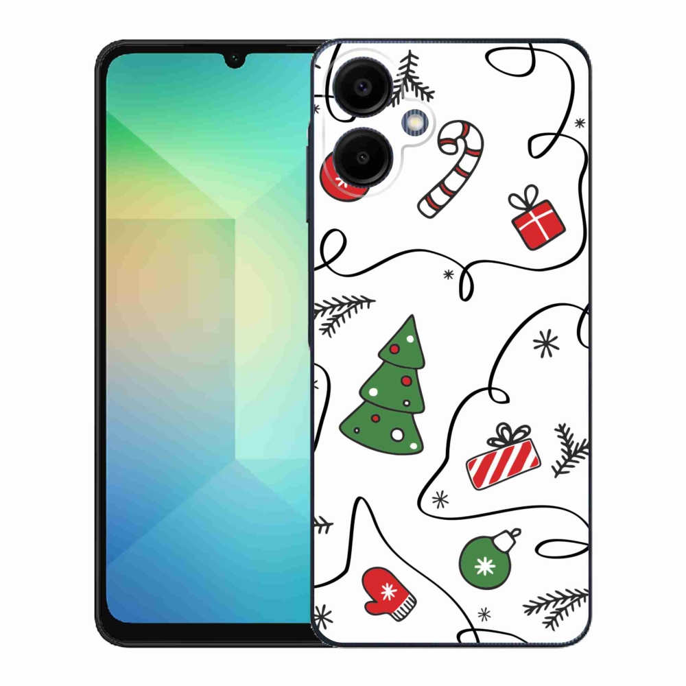 Gél borító mmCase Samsung Galaxy A06 4G - karácsonyi motívumokkal
