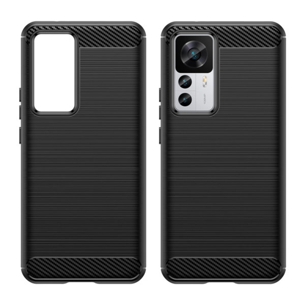 Szénálló zselés tok Xiaomi 12T/12T Pro készülékhez - fekete