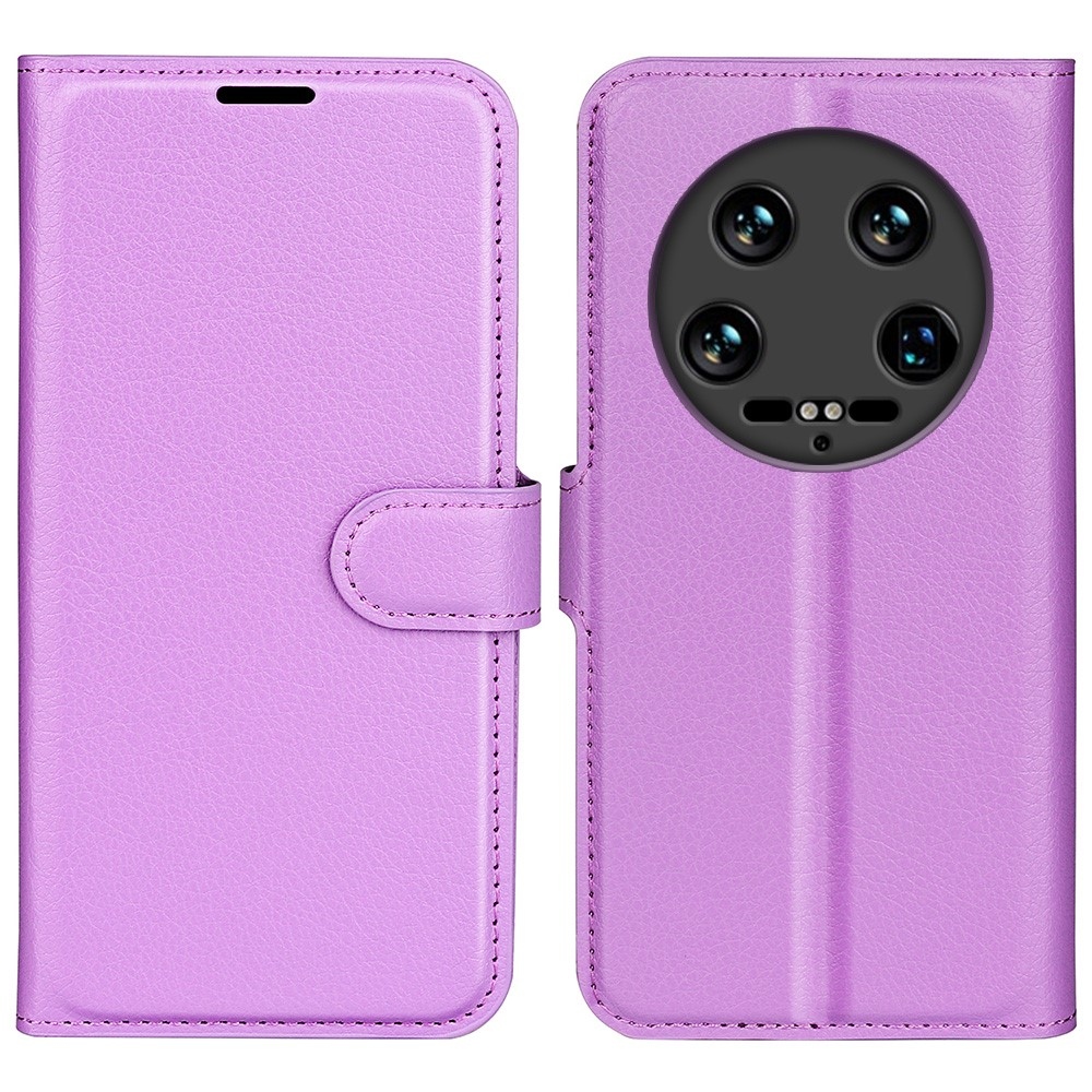 Litchi könyv tok a Xiaomi 14 Ultra-hoz - lila