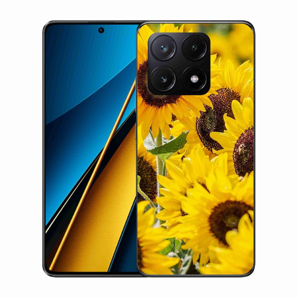 Gél borítás mmCase a Xiaomi Poco X6 Pro 5G számára - Napraforgó