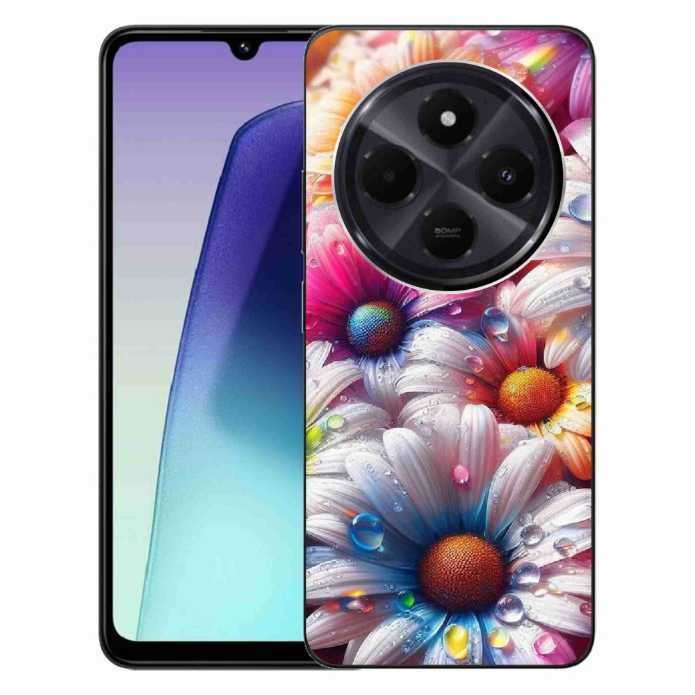 Gél borítás mmCase a Xiaomi Redmi 14C/Poco C75-hez - színes százszorszépek