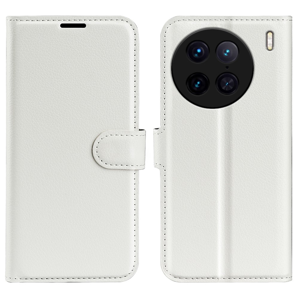 Litchi könyv tok a Vivo X90 Pro-hoz - fehér