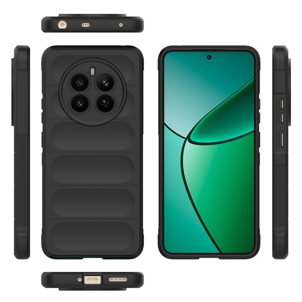 Rugg tartós zselés tok a Realme 12+ 5G készülékhez - fekete