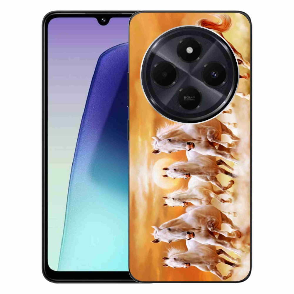 Gél tok mmCase a Xiaomi Redmi 14C/Poco C75 számára - lovak 2