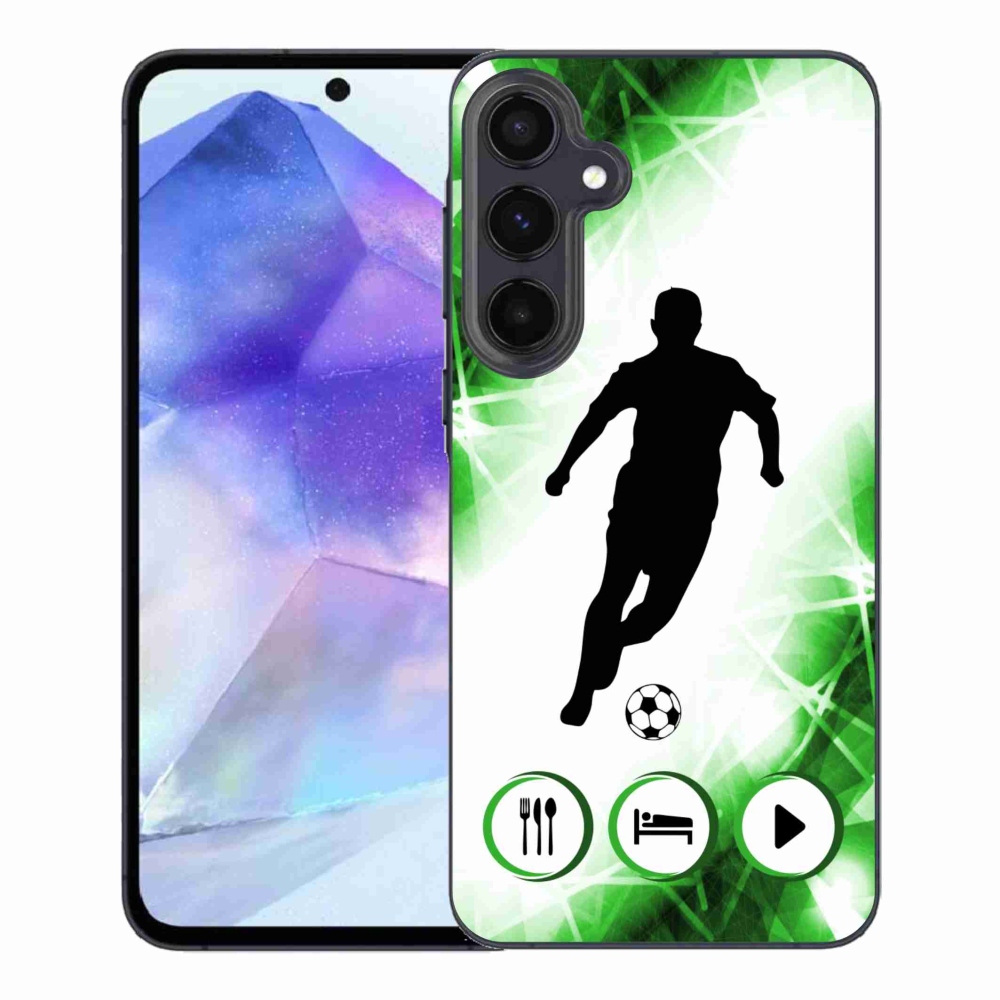 Zselés borítás mmCase Samsung Galaxy A55 5G - focista számára