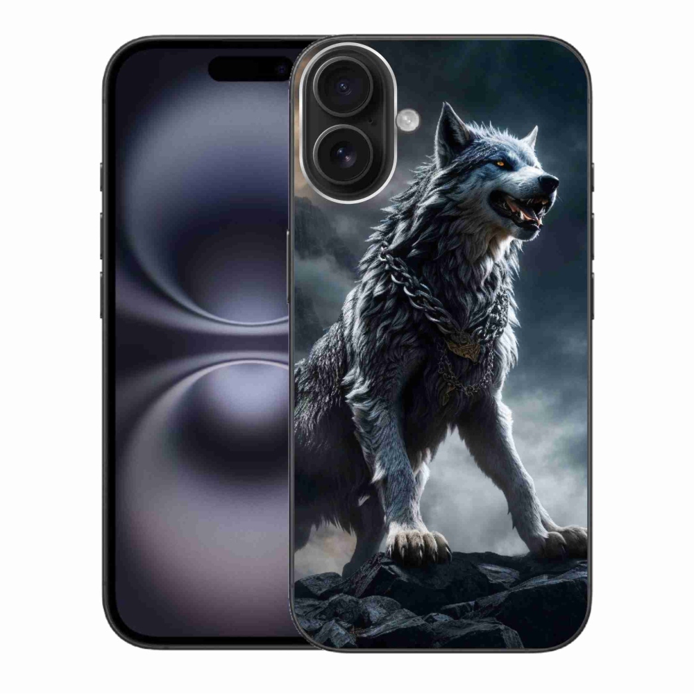 Gél borítás mmCase iPhone 16 Plus készülékhez - farkas 1
