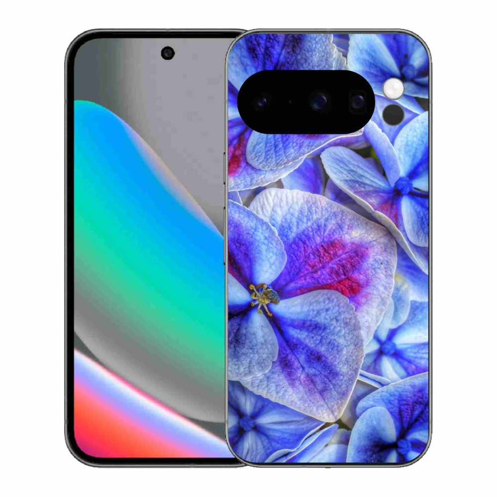 Gél védőhuzat mmCase a Google Pixel 10 Pro készülékhez - kék virágok 1