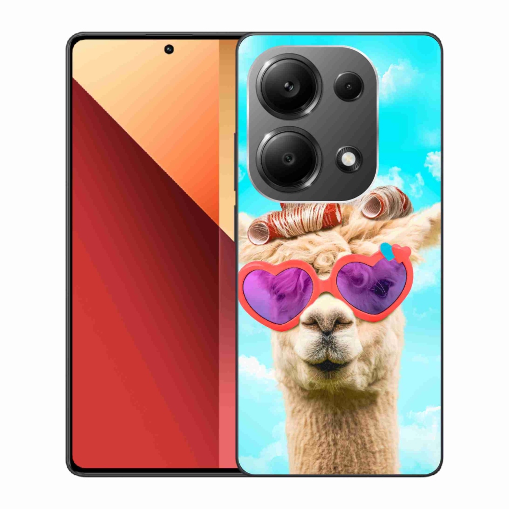 Zselés borítás mmCase a Xiaomi Redmi Note 13 Pro 4G/Poco M6 Pro számára - szemüveges láma