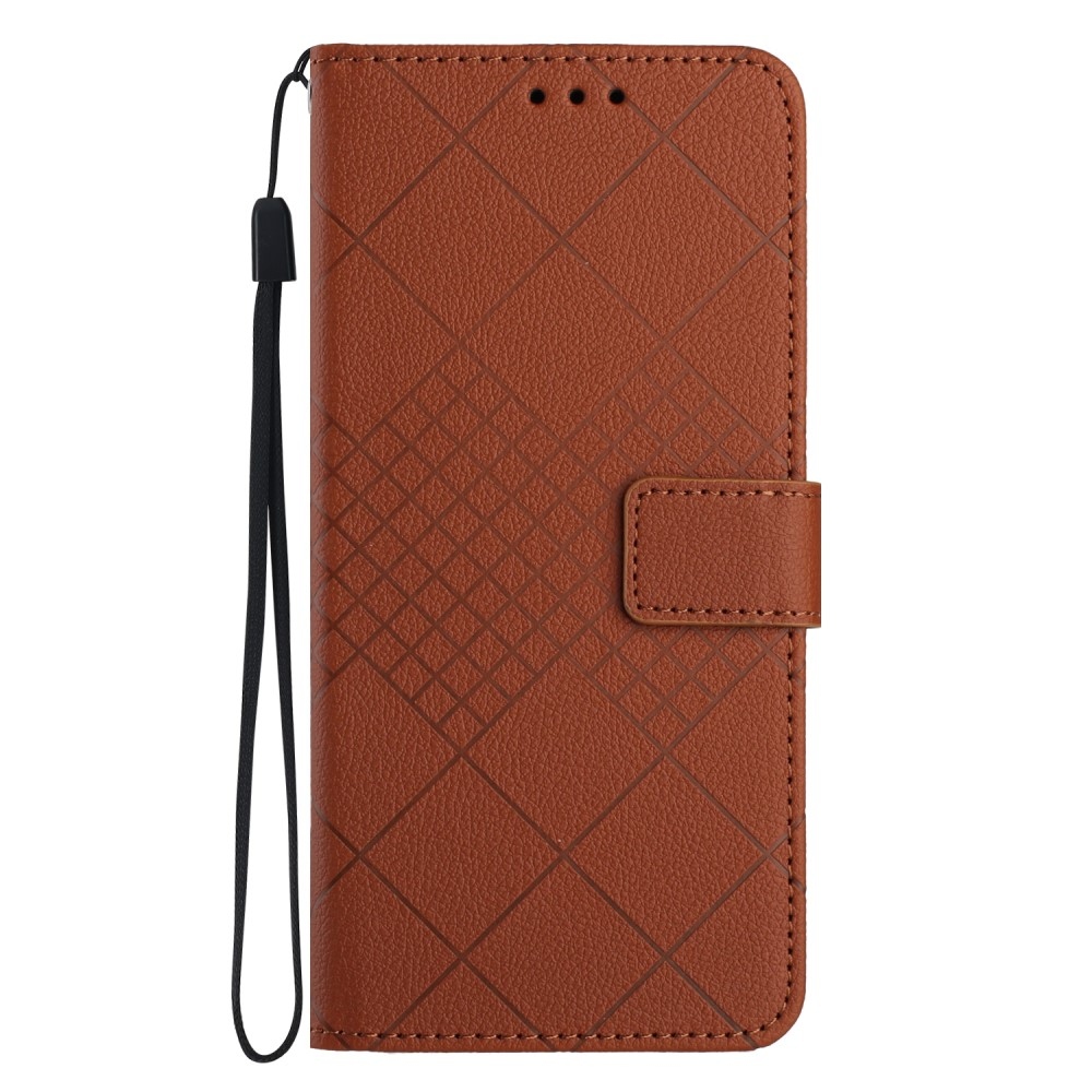 Fóliás könyvtáska Xiaomi Redmi A5 (173.45x79.35x8.45mm) - barna színben