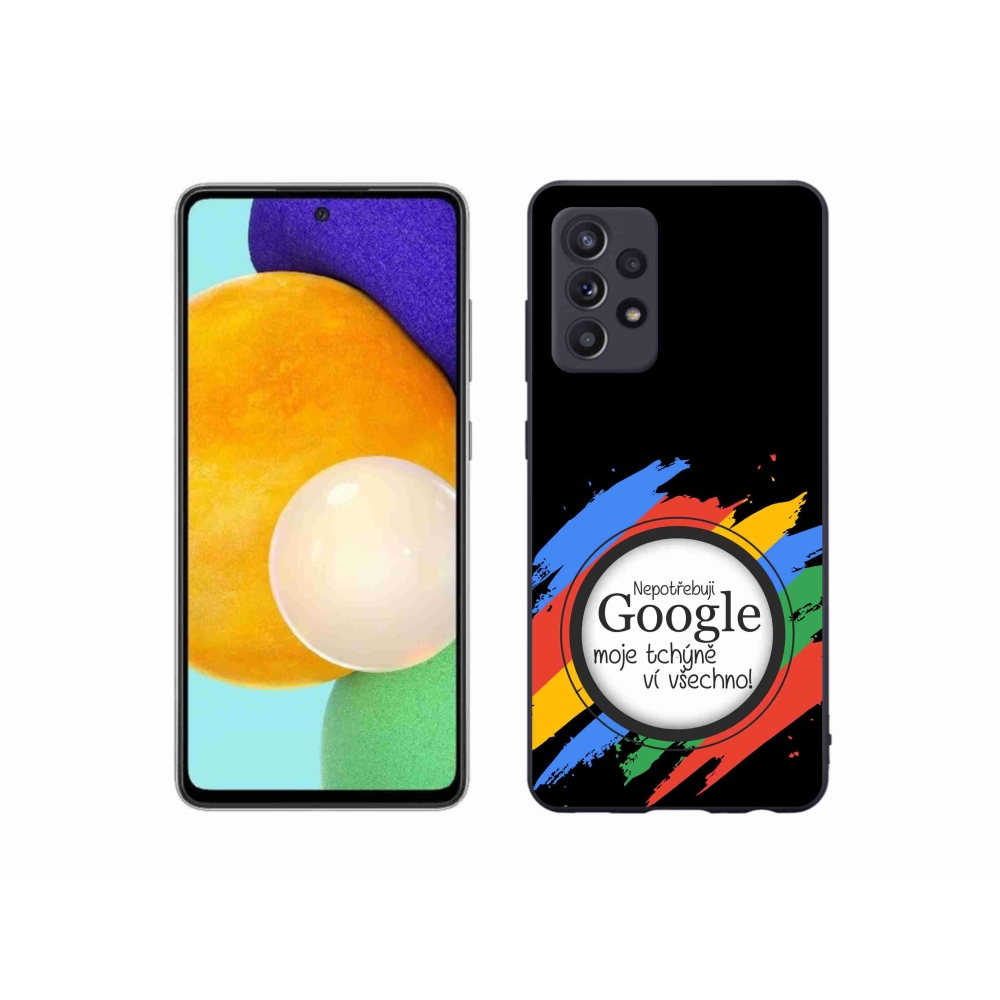 Gél borítás mmCase Samsung Galaxy A52s 5G - anyós tudja, hogy minden fekete háttérrel