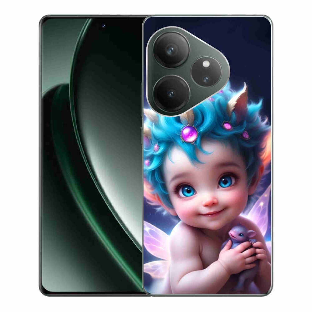 Gél borítás mmCase a Realme GT 6 5G/GT 6T 5G számára - baba pillangószárnyakkal