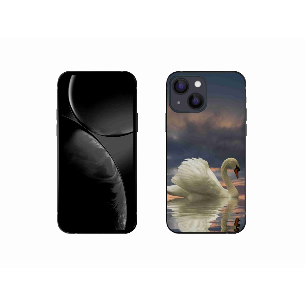 Zselés borítás mmCase iPhone 13 mini készülékhez - hattyú