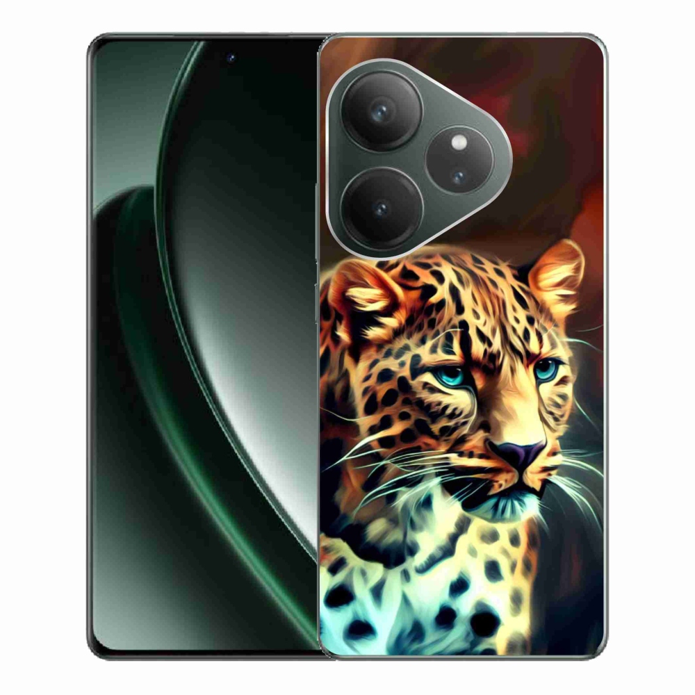 Zselés borítás mmCase a Realme GT 6 5G/GT 6T 5G számára - leopárd