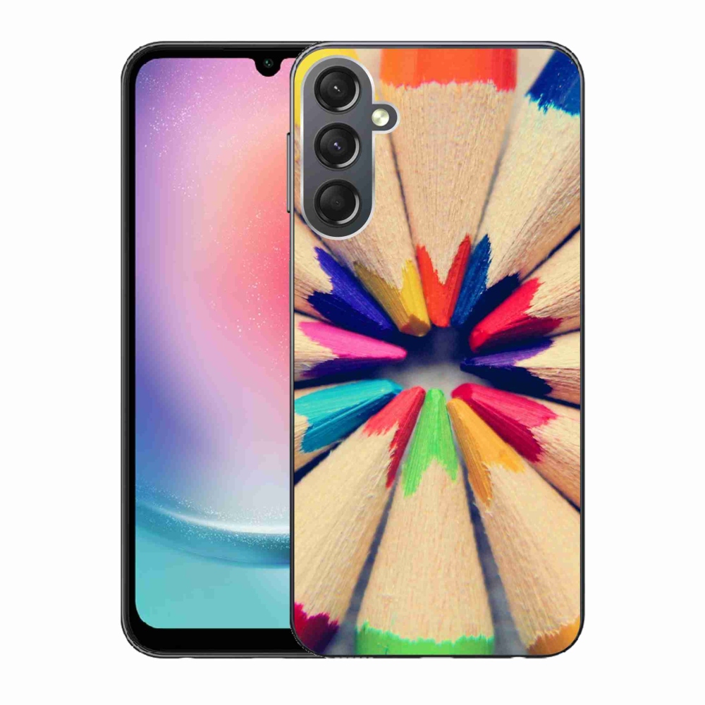 Gél védőhuzat mmCase Samsung Galaxy A24 készülékhez - zsírkréták