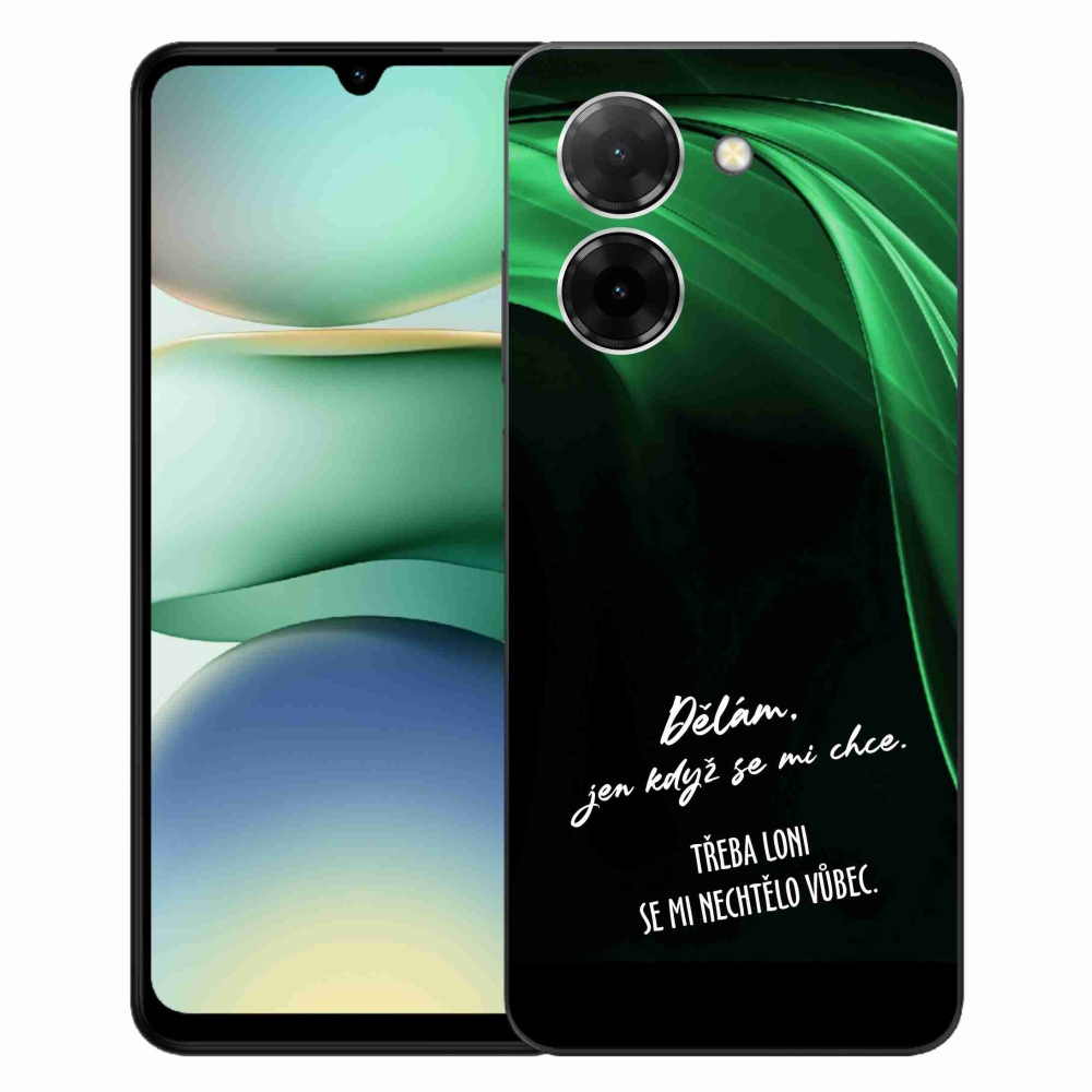 Gél borító mmCase a Xiaomi Redmi A5 (171.7x77.8x8.3mm) - vicces szöveg 12 fekete háttérrel