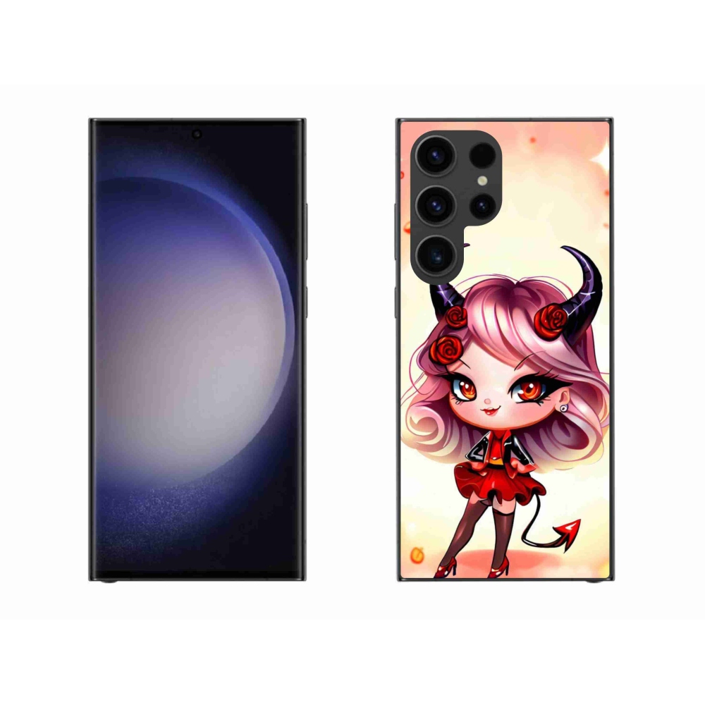 Gél borítás mmCase Samsung Galaxy S23 Ultra 5G - rajzfilm ördög