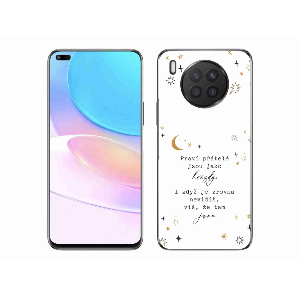 Gél borító mmCase a Huawei Nova 8i - idézet 6 fehér háttérrel