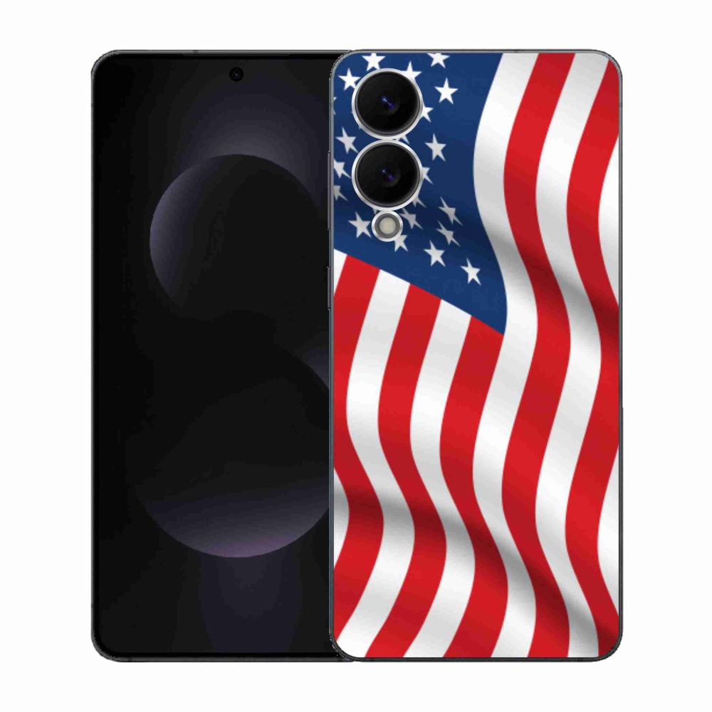 Gél borítás mmCase Samsung Galaxy S25 Edge - amerikai zászlóhoz