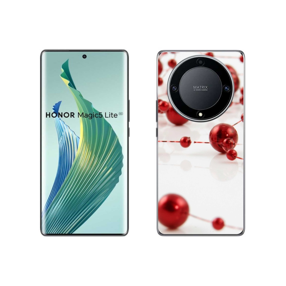 Gél borítás mmCase a Honor Magic 5 Lite 5G számára - Karácsonyi lánc