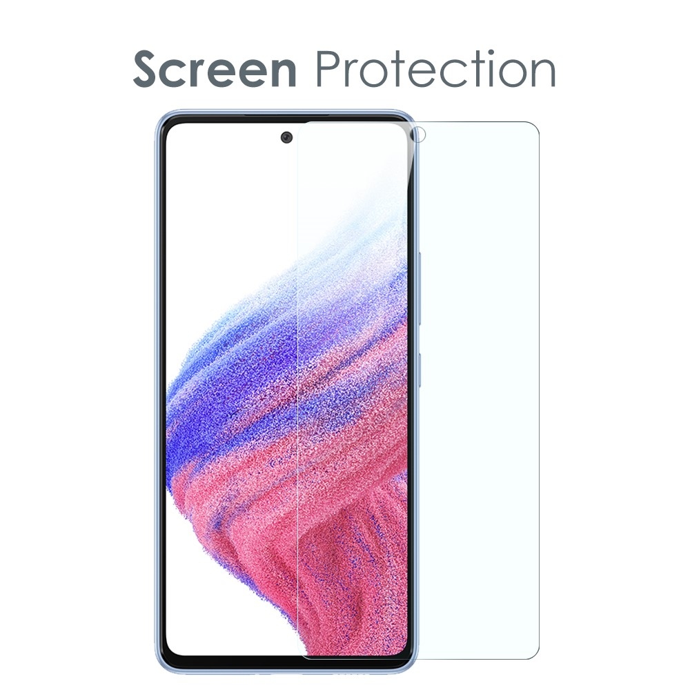 NORTHJO átlátszó zselés tok + edzett üveg Samsung Galaxy A53 5G - átlátszó