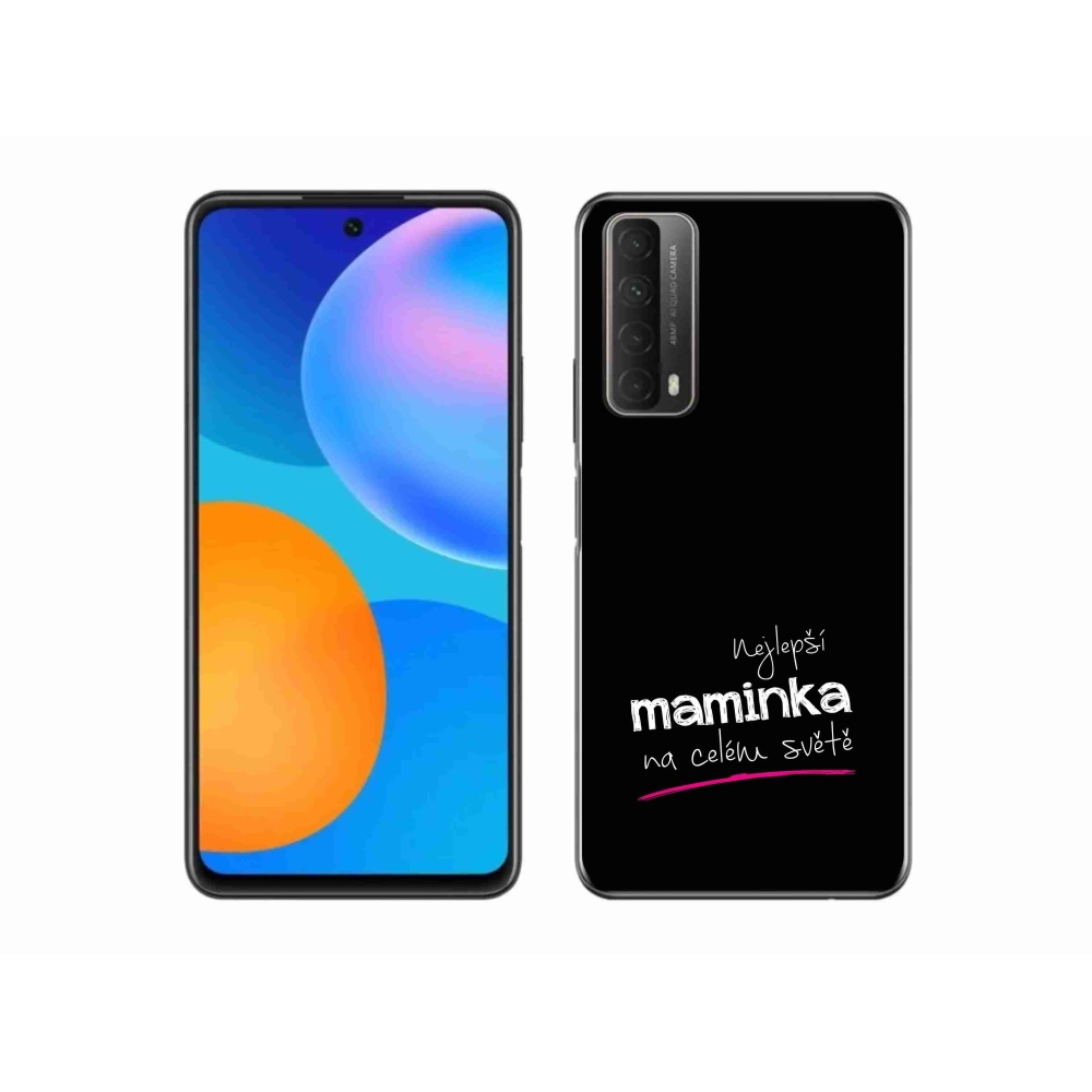 Gél borító mmCase a Huawei P Smart (2021) - legjobb anya 4 fekete háttérrel