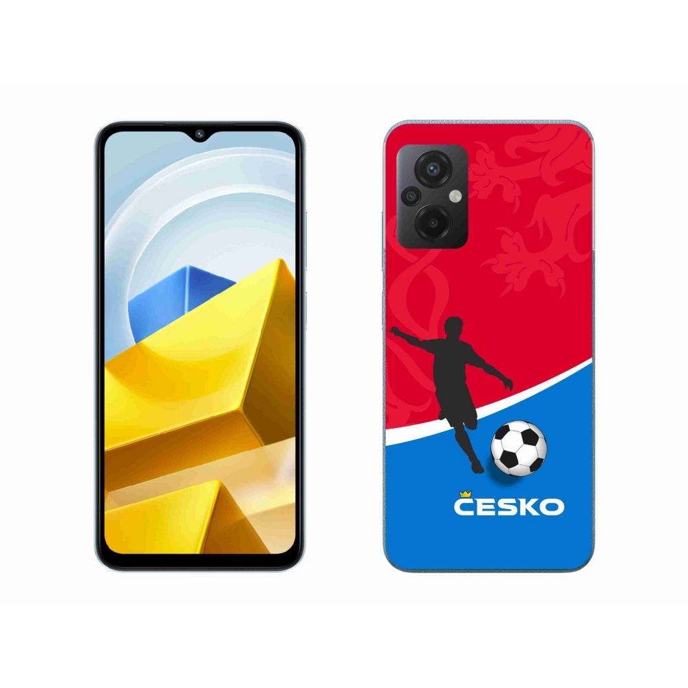 Gél borítás mmCase a Xiaomi Poco M5 4G-hez - futball Csehország