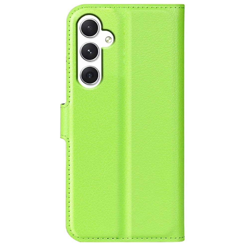 Litchi könyv tok Samsung Galaxy S24 készülékhez - zöld