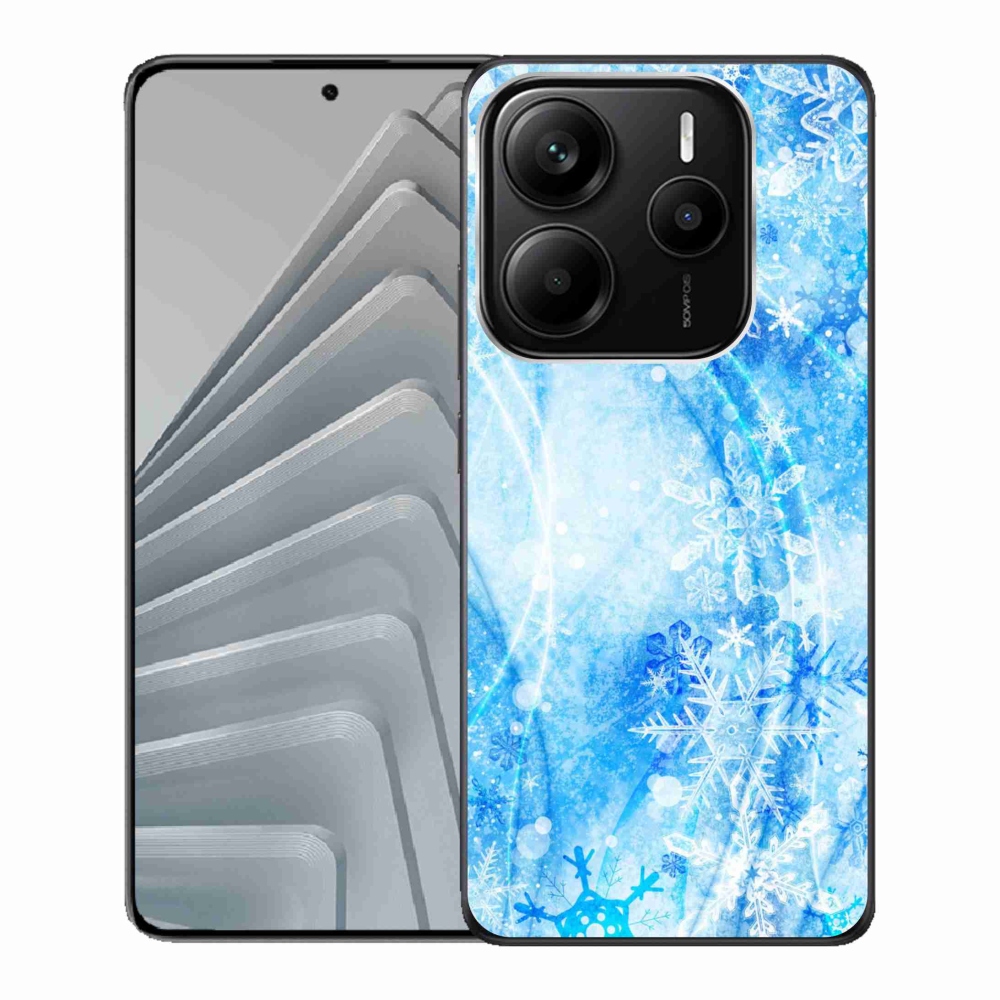 Gél borítás mmCase a Xiaomi Redmi Note 14 5G számára - hópelyhek