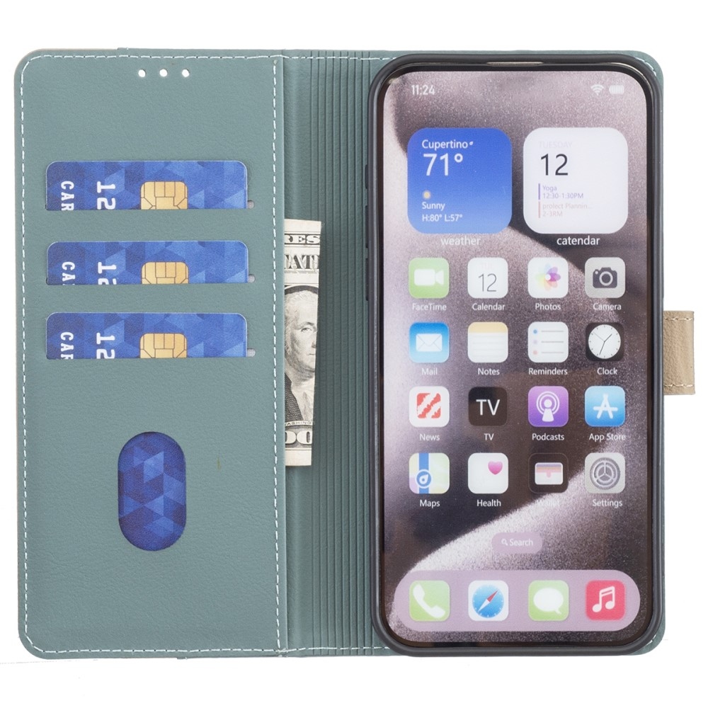 BNF DUO könyvtáska Samsung Galaxy A36 5G - zöld