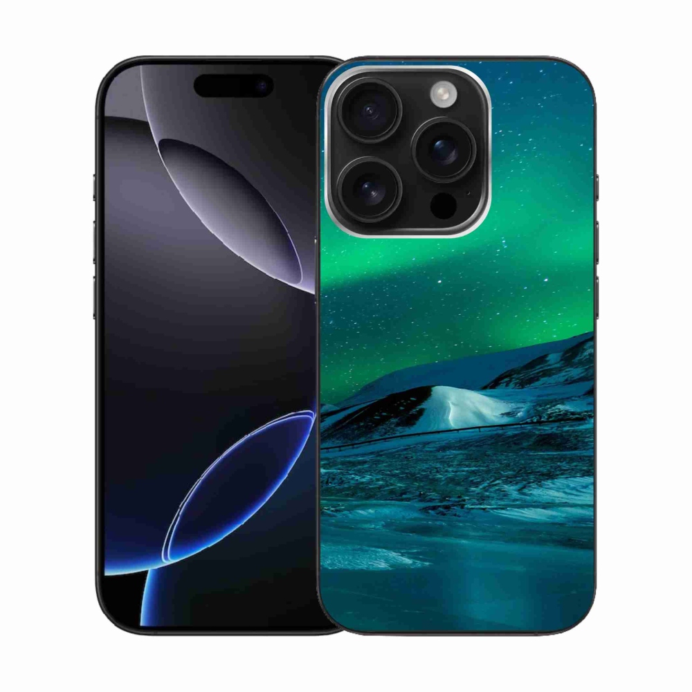 Zselés borítás mmCase iPhone 16 Pro készülékhez - sarki fény
