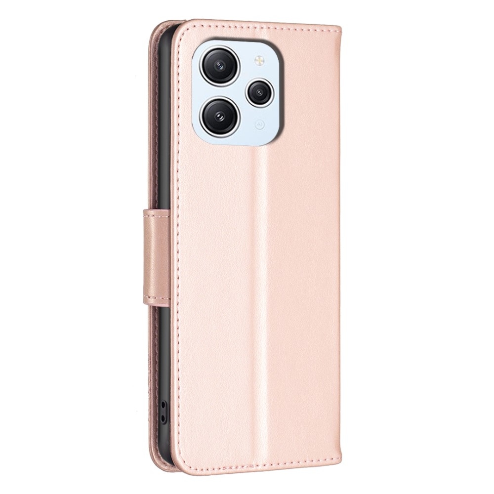 Pillangó könyv tok Xiaomi Redmi 12 4G/5G - rózsa arany