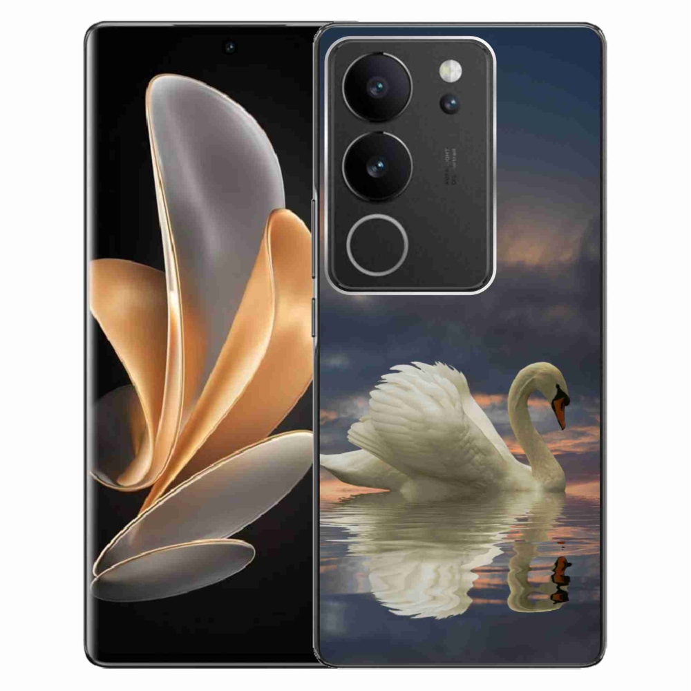 Zselés borítás mmCase a Vivo V29 5G készülékhez - hattyú